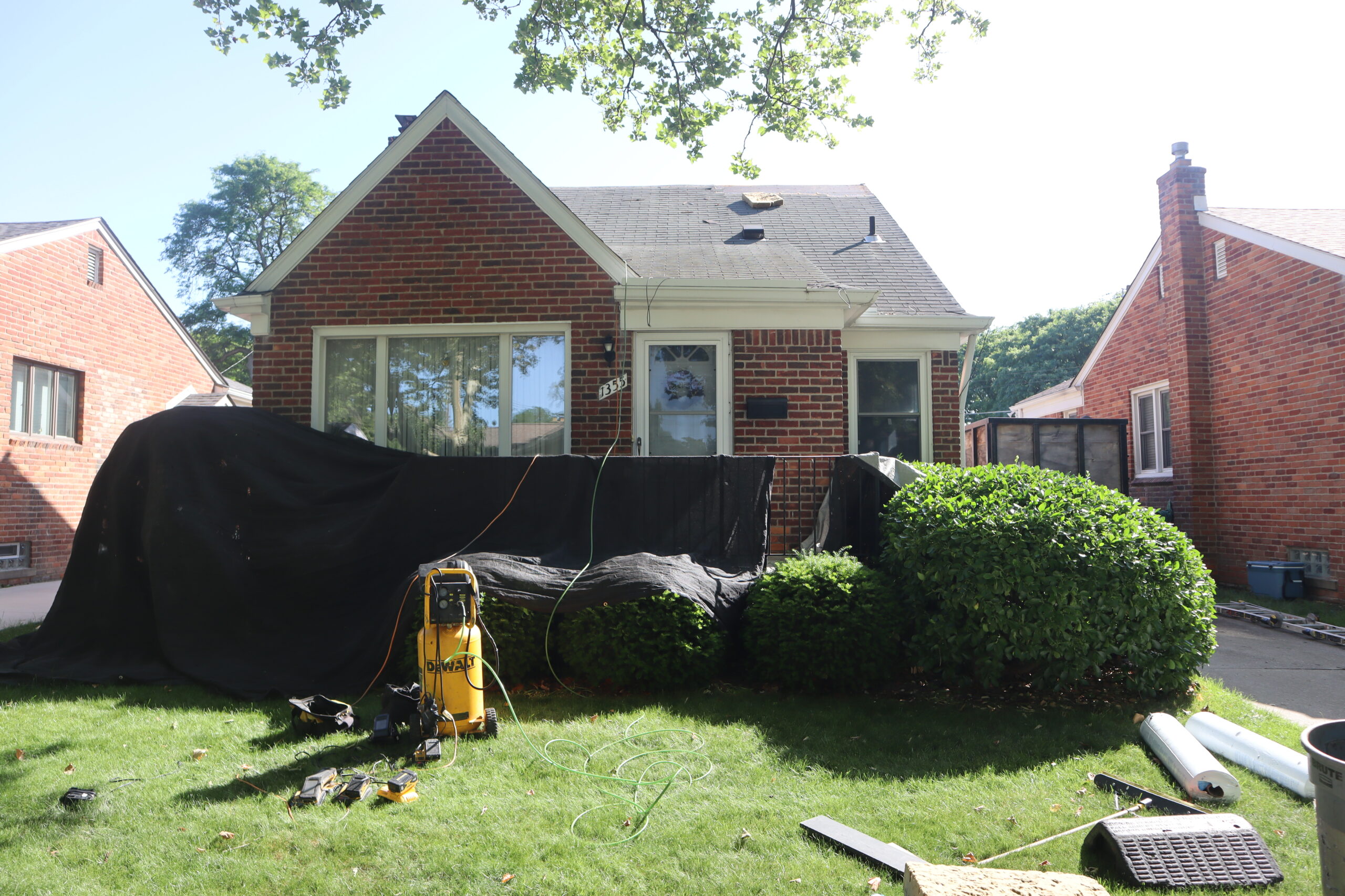 Roof Property Protection Birmingham MI - Clean Worksite