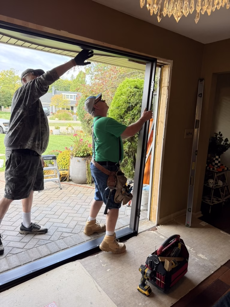 Level Up Improvement - Tim and Rich Door Install - Entryway In Dearborn
