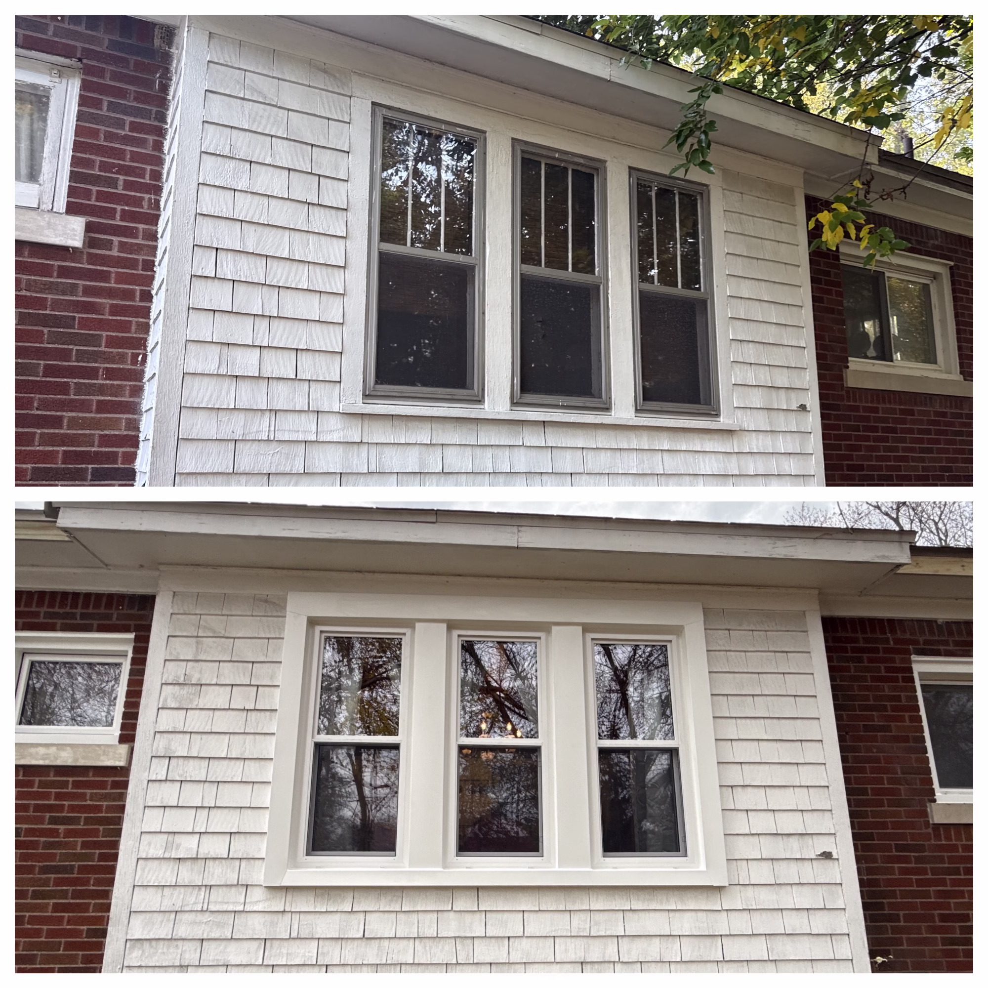 Level Up Improvement - Polar Seal Windows - Sterling Heights, MI - window before and after