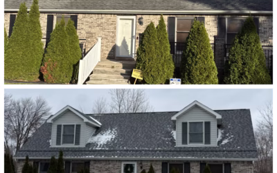Roof Replacement in Redford, MI Featuring Landmark Pro Shingles in Pewter Gray