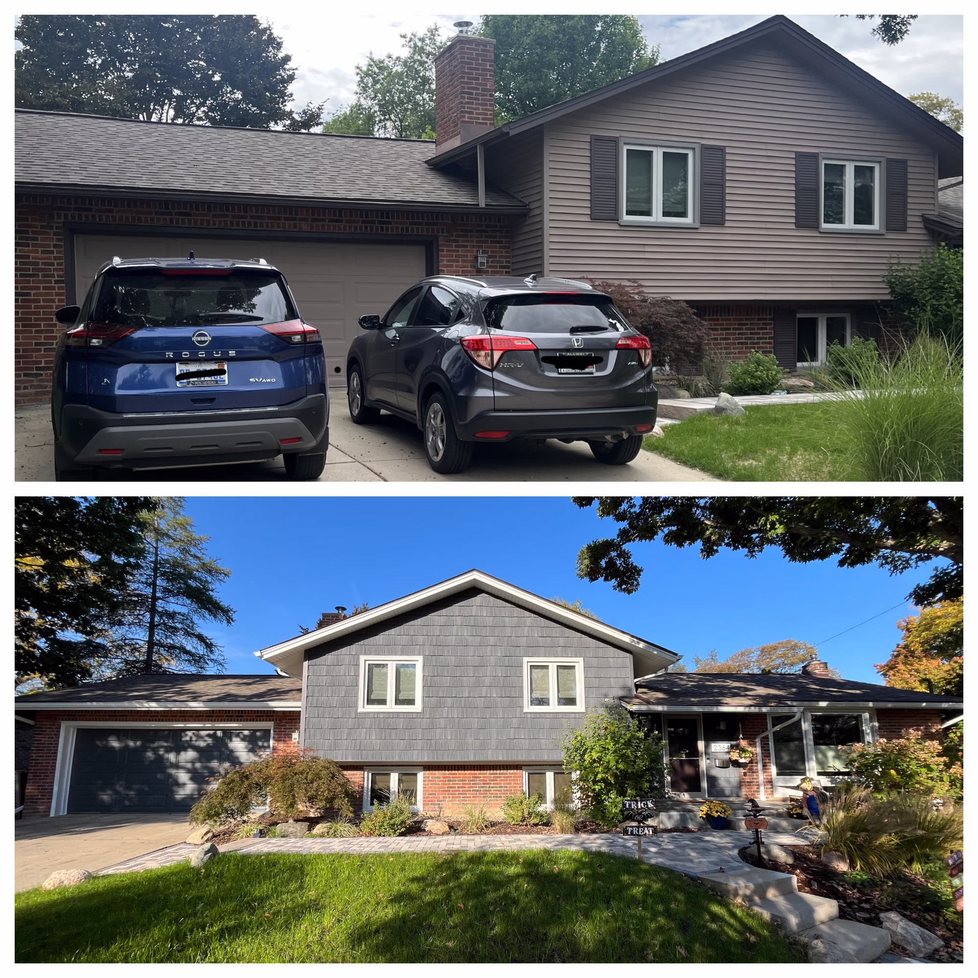 Level Up Improvement - Siding Before and After- Ann Arbor, MI